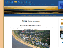 Tablet Screenshot of hotel-neptun-duhnen.de